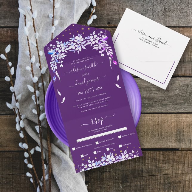 Casamento de terras roxas floradas brancas (Criador carregado)