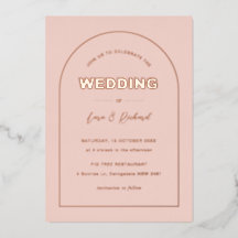 Casamento de Texto do Tipo Negrito Moderno de Arca