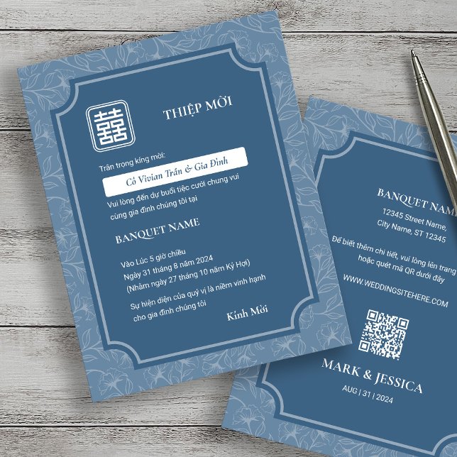 Casamento de Thiep Moi com Canção Azul, Vietnamita (Criador carregado)