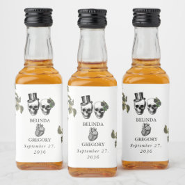 Casamento de Til Death Gothic Heart Floral Skulls