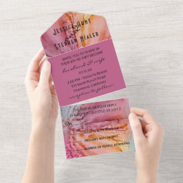 Casamento De Todas As Flores De Cores De Água Conv