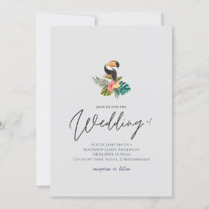 Casamento de toucano de destino tropical