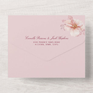 Casamento de Traceração Rosa Tropical