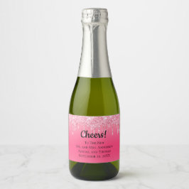 Casamento de Trendy com Glitter de Coleta Rosa Per