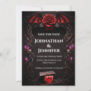 Casamento de Vampiro Gótico de Noite Eterna Romanc