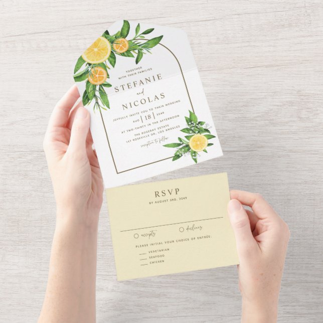 Casamento de Verão com Lemões e Laranjas (Aba destacável)