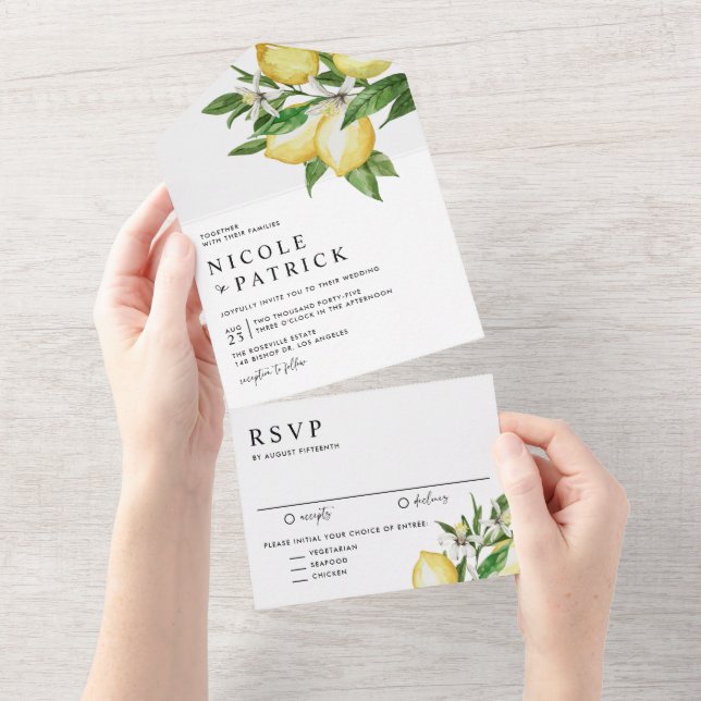 Casamento de Verão com Lemon Limon Blossoms (Tearaway)