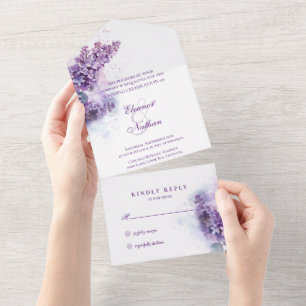 Casamento de Verão com Primavera de Sussurro Lilac