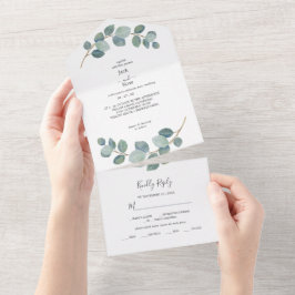 Casamento de Verão de Eucalyptus Greenery Rustic.