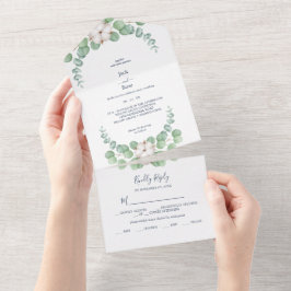 Casamento de Verão de Eucalyptus Greenery Rustic.
