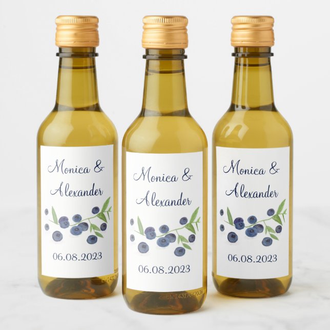 Casamento de Verão de Frutas de mirtilo Blueberry (Garrafas)