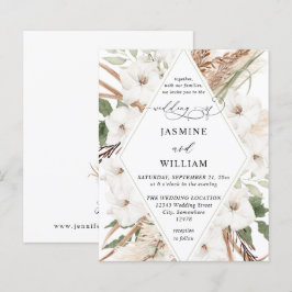 Casamento de Verão Floral Branco Boho com Orçament