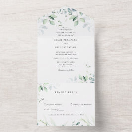 Casamento de Verde Botânico e Eucalipto
