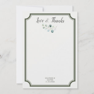 Casamento de Verde com Amor e Agradecimento
