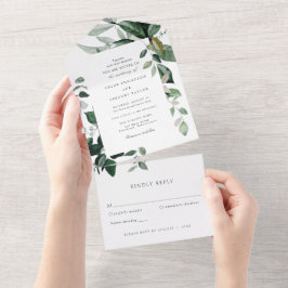 Casamento de Verde Elegante Tudo em Um Tudo em Um