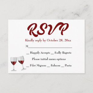 Casamento de Vinhos de Champanhe de RSVP de Burgun