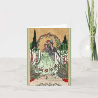 Casamento de Vintage, cartão de casamento de anive
