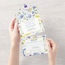 Casamento de Watercolor Wildflower