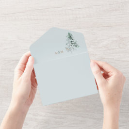 Casamento de Watercolor Woodland Deer Monograma