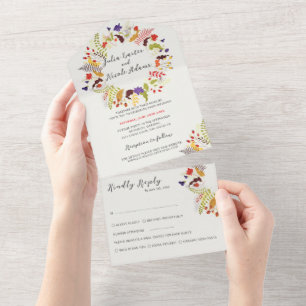 Casamento de Wreath de Floresta Selvagem Exótica