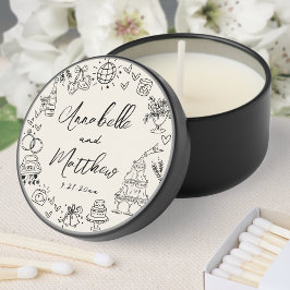 Casamento Desenhado Da Mão Vintage