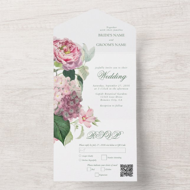 Casamento do Jardim das Flores Rosa Romântica com  (Interno)