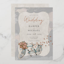 casamento do mapa do mundo da bicicleta tandem