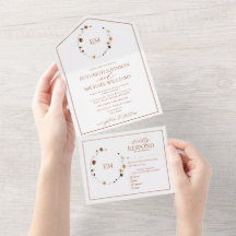 Casamento do Monograma de Paixão Floral Laranja Qu