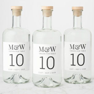 Casamento do Monograma Preto Branco