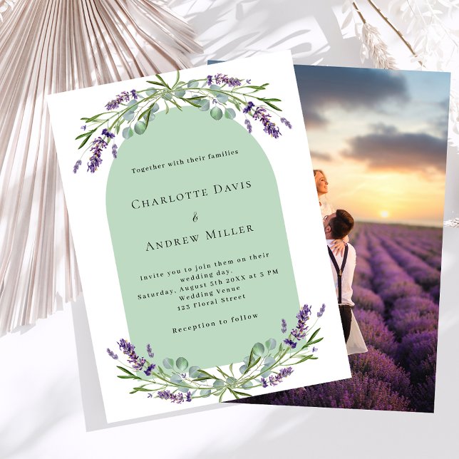 casamento do orçamento do lavanda Arco Fotográfico (Criador carregado)