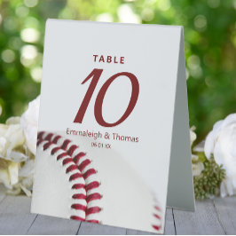 Casamento do Tema Baseball Numerado