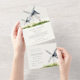 Casamento do Tema da Fazenda do Moinho de Água Rus