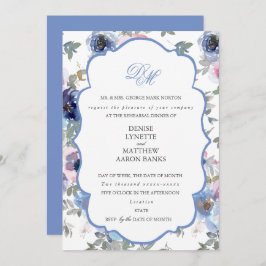 Casamento do Tender Set Cornflower Blue Convite