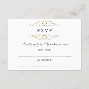 Casamento Dourado Anterior RSVP