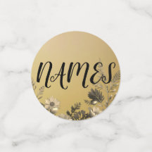 Casamento Dourado, claro e simples, com Design Flo