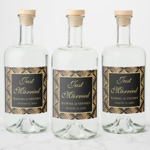 Casamento Dourado de Arte Deco Gatsby de Recem cas