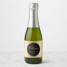 Casamento Dourado de Caligrafia Elegante