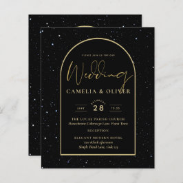Casamento DOURADO de Noite Estelar Mística Negra