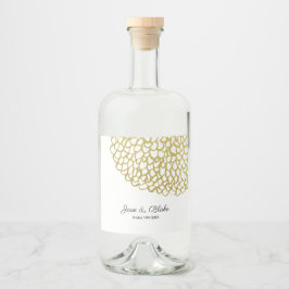 Casamento Dourado de Padrões Petais desenhados à m