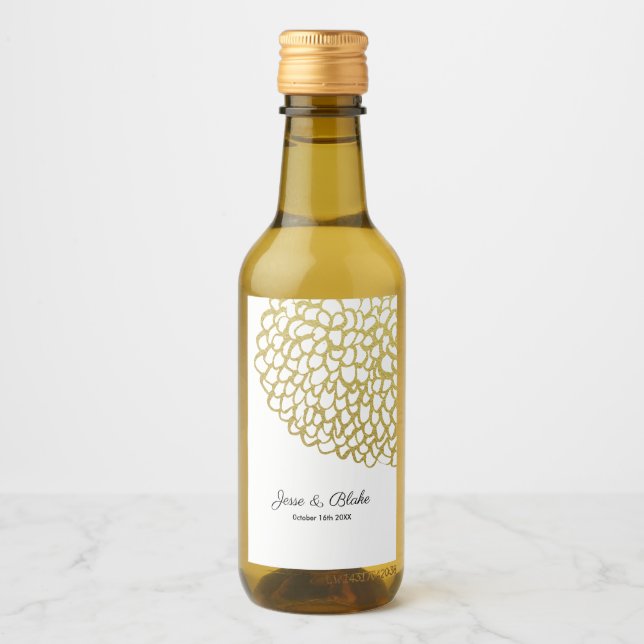 Casamento Dourado de Padrões Petais desenhados à m (Frente)