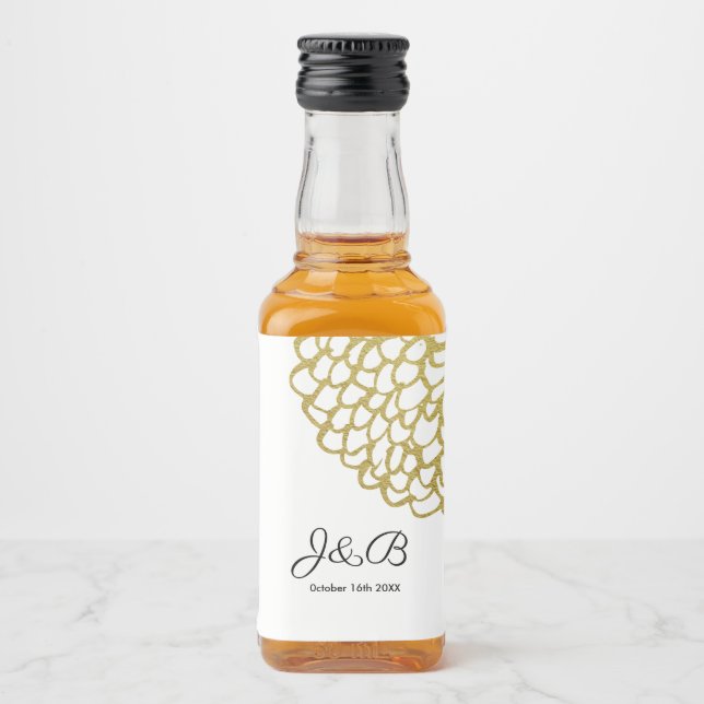 Casamento Dourado de Padrões Petais desenhados à m (Frente)