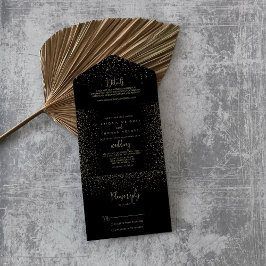 Casamento Dourado de Rico de Caligrafia Confetti
