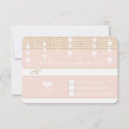 Casamento Dourado de Rosa sob a RSVP de Estrelas