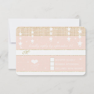 Casamento Dourado de Rosa sob a RSVP de Estrelas