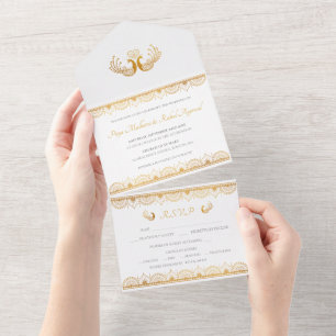 Casamento Dourado Elegante da Índia
