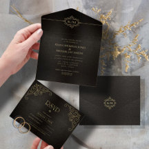 Casamento Dourado Fine Filigree V2 ID871