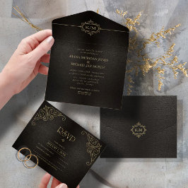 Casamento Dourado Fine Filigree V2 ID871