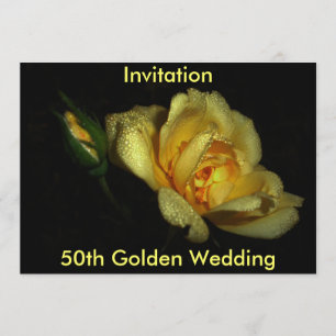 casamento dourado luminoso, 50th, convite