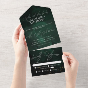 Casamento Dourado Mágico de Cor Negra Verde