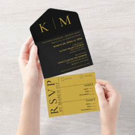 Casamento Dourado-Monograma-Moderno-